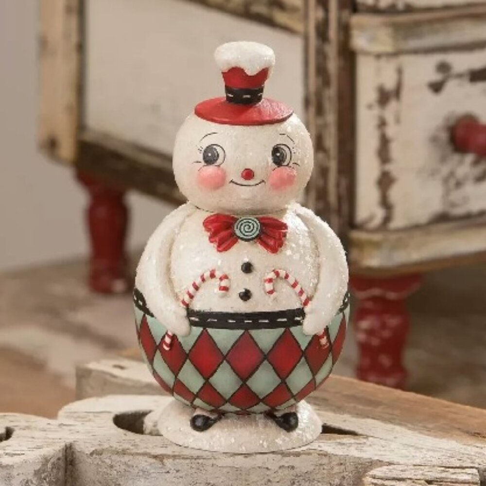 Johanna Parker Bethany Lowe Christmas Double Candy Cane Conrad Container Jar
